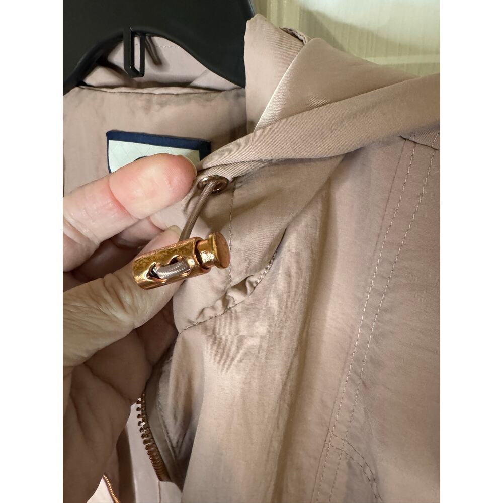 1 Sunset Lane Women's Lined Anorak Rain Jacket Windbreaker Dusty Pink Med - Picture 6 of 8